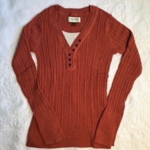 Sonoma Rust Colored Knit Blouse